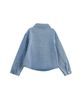 Mabel + Honey Mabel + Honey Long Sleeve Embroidered Bow Rhinestone Dot Denim Jacket - 3