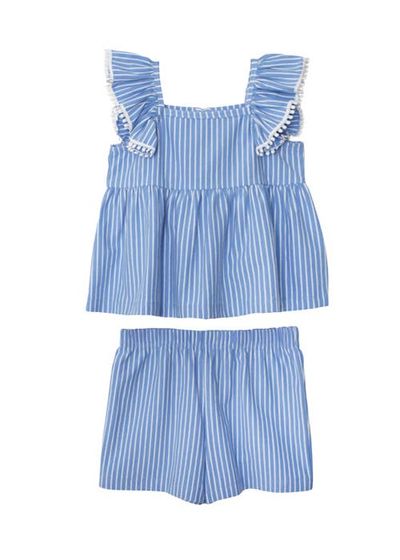 Mabel + Honey Mabel + Honey Piper Ruffled Tank Two Piece Set