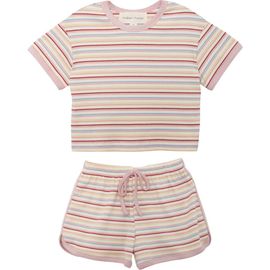 Mabel + Honey Mabel + Honey Sunset Sherbet Short Sleeve Two Piece Set