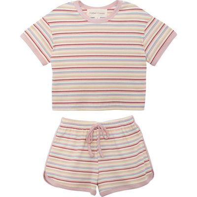 Mabel + Honey Mabel + Honey Sunset Sherbet Short Sleeve Two Piece Set