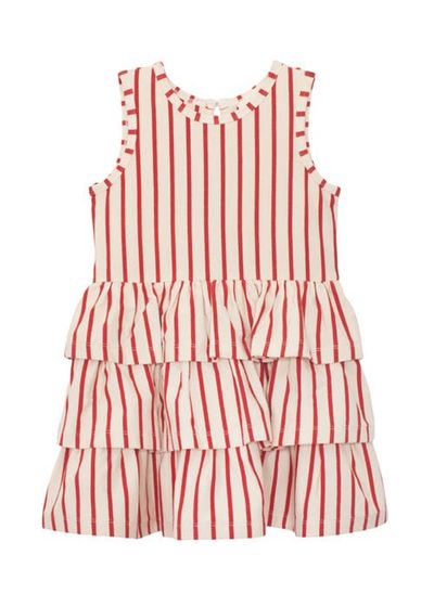 Mabel + Honey Mabel + Honey Terracotta Stripe Sleeveless Dress