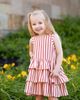 Mabel + Honey Mabel + Honey Terracotta Stripe Sleeveless Dress - 2