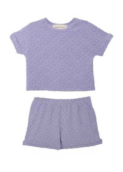 Mabel + Honey Mabel + Honey Veronica Short Sleeve Two Piece Set
