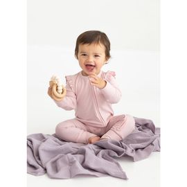 Mabel + Honey Mabel + Honey Whimsical Wildflower Long Sleeve Convertible Romper with Headband