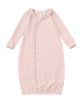 Mabel + Honey Mabel + Honey Whimsical Wildflower Long Sleeve Ruffle Trim Wrap Front Newborn Gowns - 1