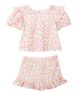 Mabel + Honey Mabel + Honey Wild Savanna Short Gathered Sleeve Two Piece Set - 1