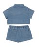 Mabel + Honey Mabel + Honey Zoey Denim Two Piece Short Set - 3