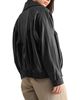 Luvee Mable Faux Leather Oversized Retro Bomber Jacket - 3