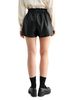 Luvee Mable High Waist Faux Leather Shorts - 3