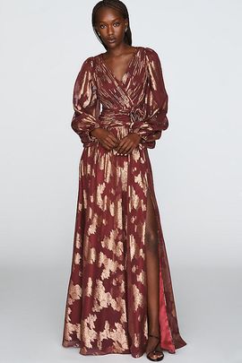 Mac Duggal Chiffon Maxi Dress