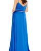 Mac Duggal Mac Duggal Beaded Belt Faux Wrap A Line Gown - 2
