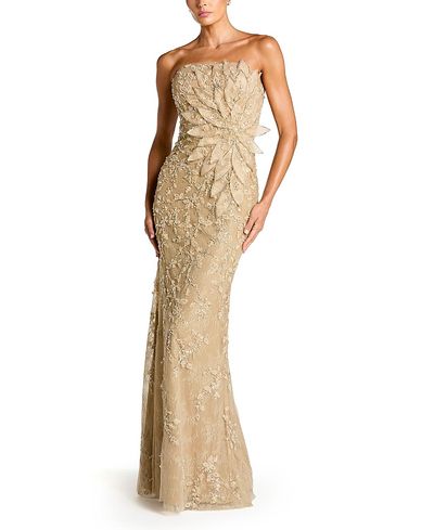 green emerald velvet dress Strapless Sequin Formal Dress: Mac Duggal 93959 Rose Gold / 0 main image 0