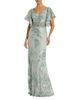 Mac Duggal Mac Duggal Bell Sleeve Floral Embellished Gown - 1