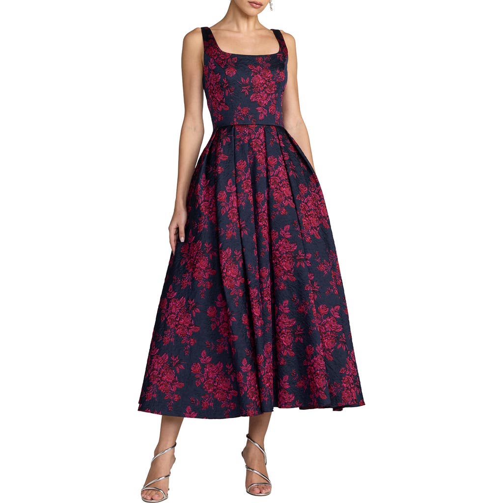 Mac Duggal Mac Duggal Brocade Square Neck Dress