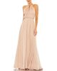 Mac Duggal Mac Duggal Chain Trim Keyhole Halter Neck A Line Gown - 1
