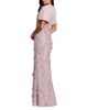 Mac Duggal Mac Duggal Chiffon Faux Wrap Dress Beaded Skirt Column Gown - 2
