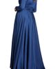 Mac Duggal Mac Duggal Classic Satin Long Sleeve Evening Gown - 2