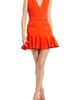 Mac Duggal Mac Duggal Crepe Sleeveless Belt And Pockets Detail Mini Dress - 1