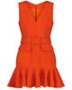 Mac Duggal Mac Duggal Crepe Sleeveless Belt And Pockets Detail Mini Dress - 4