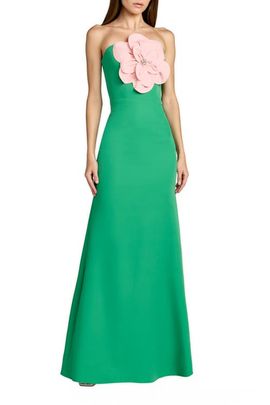 Mac Duggal - All-Over Sequin Floral Embroidered Maxi Dress