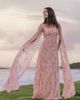 Mac Duggal Mac Duggal Embellished Cape Sleeve Mesh Maxi Gown - 4