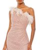Mac Duggal Mac Duggal Embellished One Shoulder Feathered Gown - 2