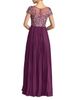 Mac Duggal Mac Duggal Embroidered Cap Sleeve Pleated Gown - 3