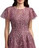 Mac Duggal Mac Duggal Embroidered Tulle Flutter Sleeve Ball Gown - 3