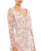 Mac Duggal Mac Duggal Floral Applique Long Sleeve Illusion Gown - 3