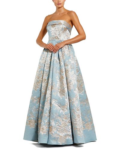 Mac Duggal Mac Duggal Floral Brocade A Line Gown