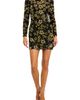 Mac Duggal Mac Duggal Floral Sequin Long Sleeve Mini Dress - 1