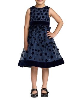 Mac Duggal Mac Duggal Girls' Embellished Floral A-Line Dress