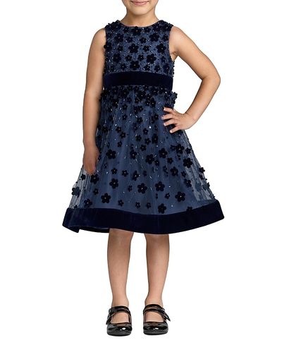 Mac Duggal Mac Duggal Girls' Embellished Floral A-Line Dress