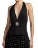 Mac Duggal Mac Duggal Halter Neck A-Line Pearl-Embellished Skirt Gown - 2