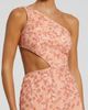 Mac Duggal Mac Duggal Hand-Embellished One-Shoulder Gown with Waist Cut-Out and Lace-Up Back - 3