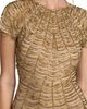 Mac Duggal Mac Duggal High Neck Cap Sleeve Beaded Mesh Ankle Dress - 3