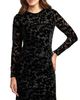 Mac Duggal Mac Duggal High Neck Long Sleeve Floral Velvet Gown - 2