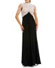 Mac Duggal Mac Duggal Jersey Gown With Draped Pearl Beading - 1