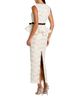 Mac Duggal Mac Duggal Lace Sleeveless Peplum Top Column Gown with Bow - 2