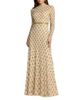 Mac Duggal Mac Duggal Mock Neck Long Sleeve Embellished A-Line Gown - 1