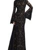 Mac Duggal Mac Duggal Mock Neck Long Sleeve Lace Gown - 1