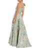 Mac Duggal Mac Duggal One Shoulder Brocade Gown with Bow Detail - 2