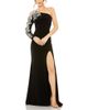 Mac Duggal Mac Duggal One Shoulder Long Sleeve Floral Embellished Gown - 1