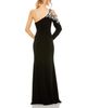 Mac Duggal Mac Duggal One Shoulder Long Sleeve Floral Embellished Gown - 2