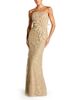 Mac Duggal Mac Duggal Petite Beaded Mermaid Gown with 3D Flowers - 1