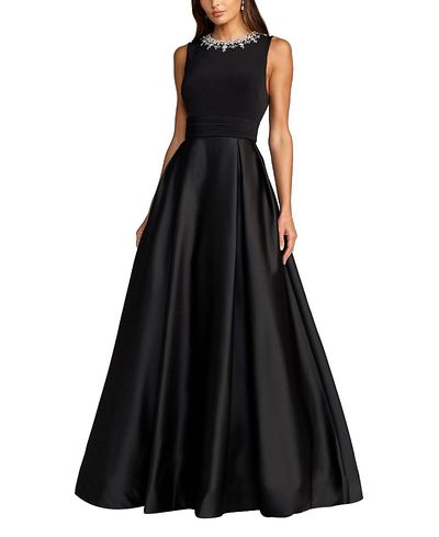Mac Duggal Mac Duggal Petite Embellished High Neck Sleeveless A Line Gown