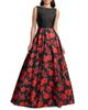 Mac Duggal Mac Duggal Petite Floral Printed Mikado Open Back Sleeveless Gown - 1