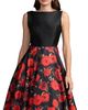 Mac Duggal Mac Duggal Petite Floral Printed Mikado Open Back Sleeveless Gown - 3