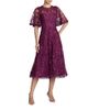 Mac Duggal Mac Duggal Petite Flutter Sleeve Floral Embroidered Midi Dress - 1