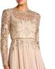 Mac Duggal Mac Duggal Petite Long Sleeve Chiffon Embellished Gown - 3